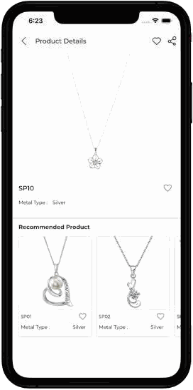 New Light Jewellers app: jewellery details