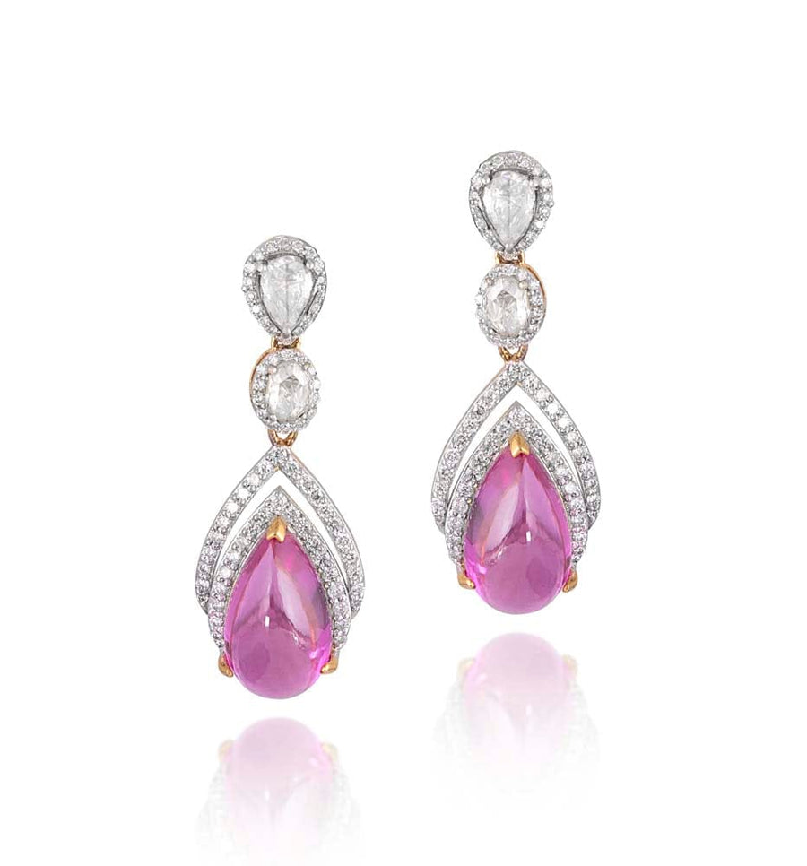 Rosecut Diamond Earrings